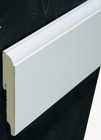 CanDo muurplint MDF plintfolie wit 240x12x1,9cm