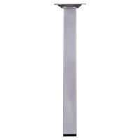Meubelpoot vierkant aluminium zilver 2,5x2,5x25cm