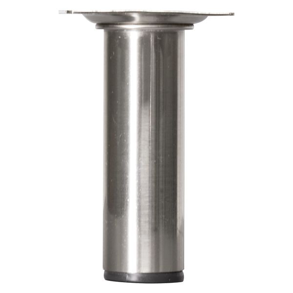 Meubelpoot rond RVS zilver ⌀3x10cm