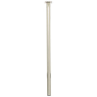 Meubelpoot rond RVS zilver ⌀3x75cm