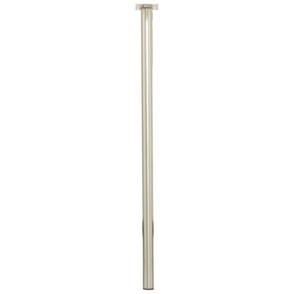 Meubelpoot rond RVS zilver ⌀3x75cm