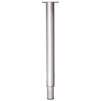 Meubelpoot rond aluminium zilver ⌀6x70-110cm