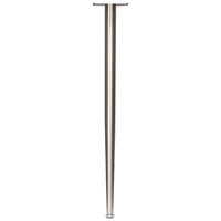 Meubelpoot rond RVS zilver ⌀1,85-4x72cm