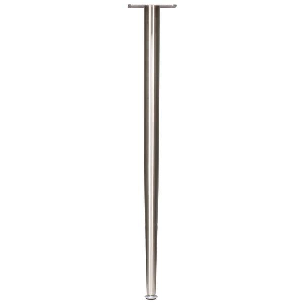 Meubelpoot rond RVS zilver ⌀1,85-4x72cm