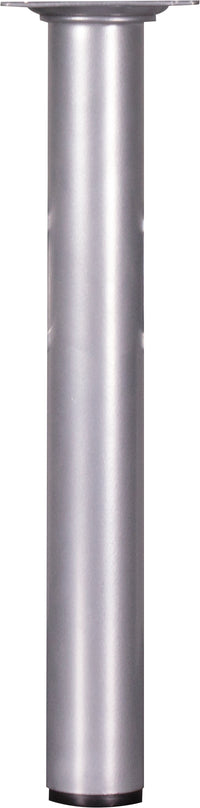Meubelpoot rond aluminium zilver ⌀3x25cm