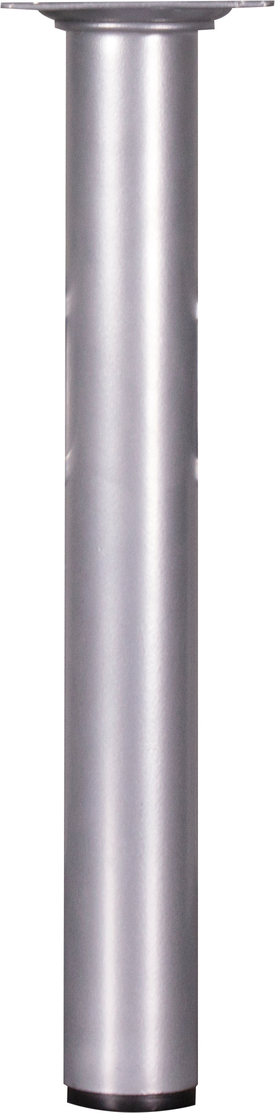 Meubelpoot rond aluminium zilver ⌀3x25cm