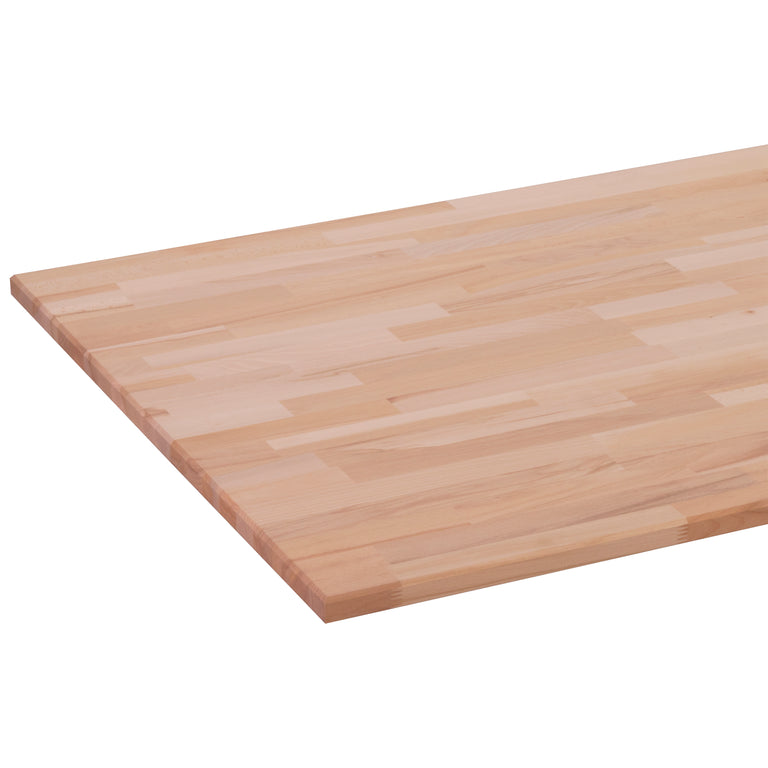 Werkblad massief beuken 26mm 200x80cm