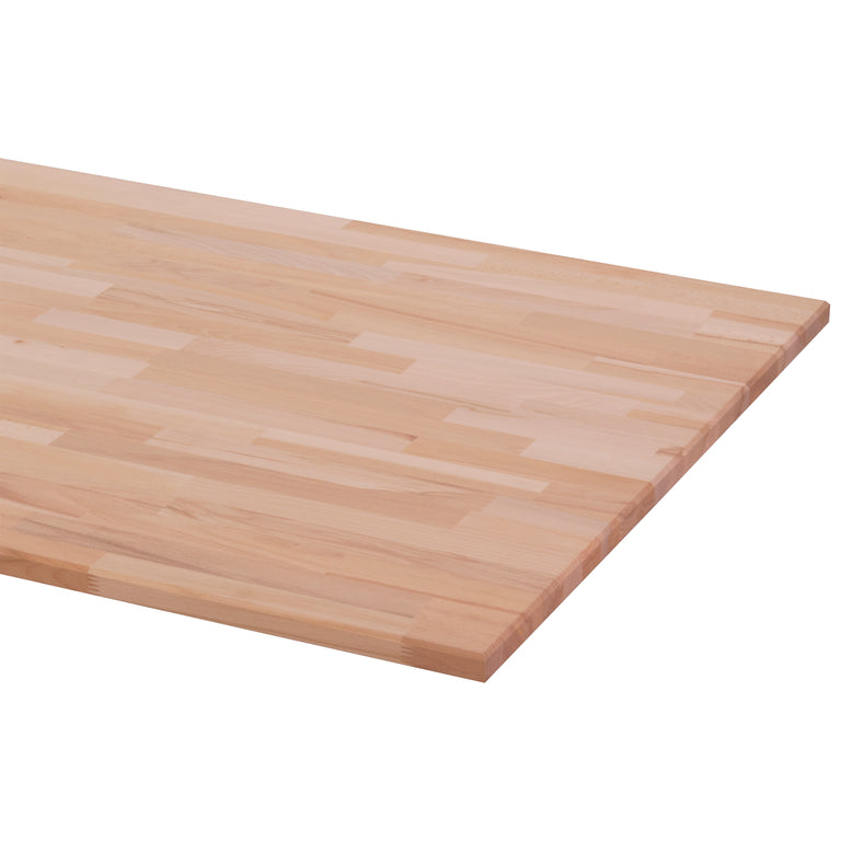 Werkblad massief beuken 26mm 200x80cm