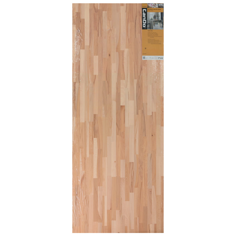 Werkblad massief beuken 26mm 200x80cm