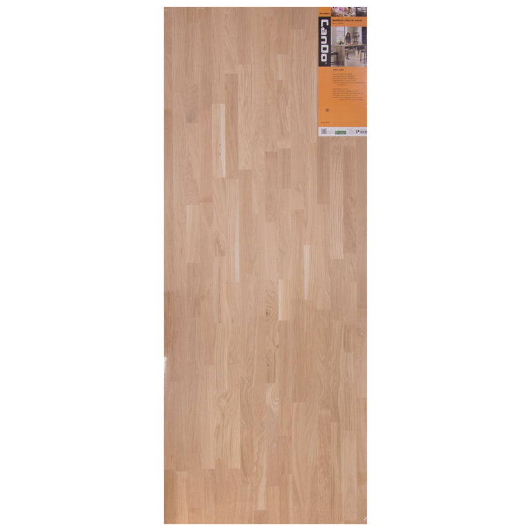 Werkblad massief eiken 26mm 200x80cm