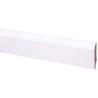 Muurplint MDF gelakt wit 244x7,9x1,8cm