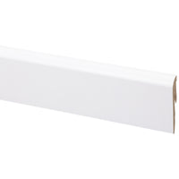 CanDo muurplint MDF plintfolie wit 240x5,6x1cm