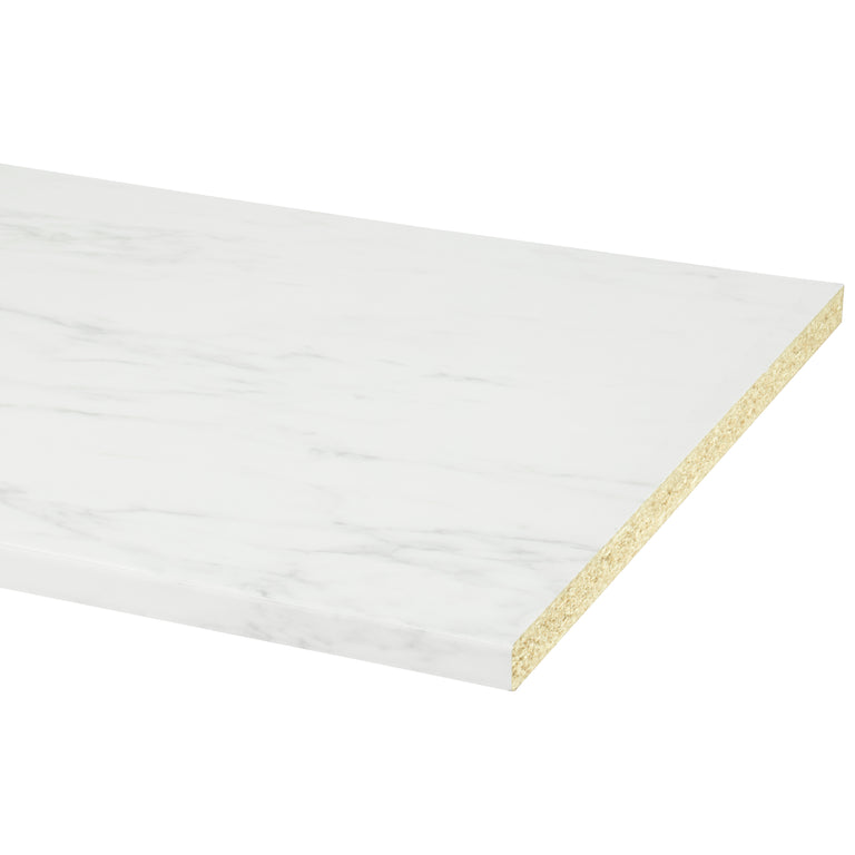 CanDo keukenblad wit marmer 182x60x2,8cm