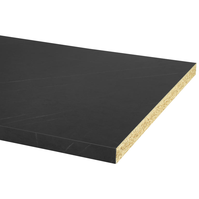 CanDo keukenblad zwart marmer 304x64x3,8cm