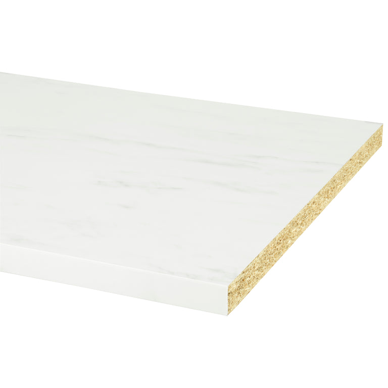 CanDo keukenblad mat wit marmer 304x64x3,8cm