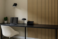 Basic lattenwand vanille eiken 260x30x3cm