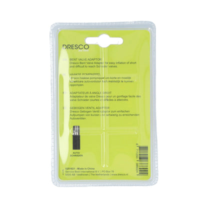 Dresco pompnippel autoventiel goud, zwart