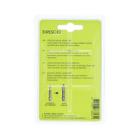 Dresco verloopnippel ventiel goud