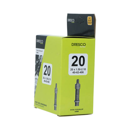 Dresco binnenband 20 inch DV-40mm  40/62-406 zwart, zilver