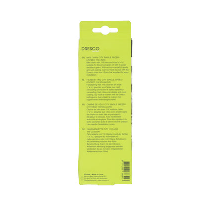 Dresco City ketting 116 schakels zilver