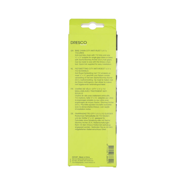 Dresco City ketting 112 schakels zilver