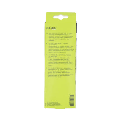 Dresco Sporty ketting 116 schakels zilver