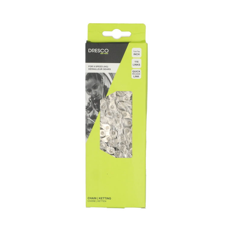 Dresco Sporty ketting 116 schakels zilver