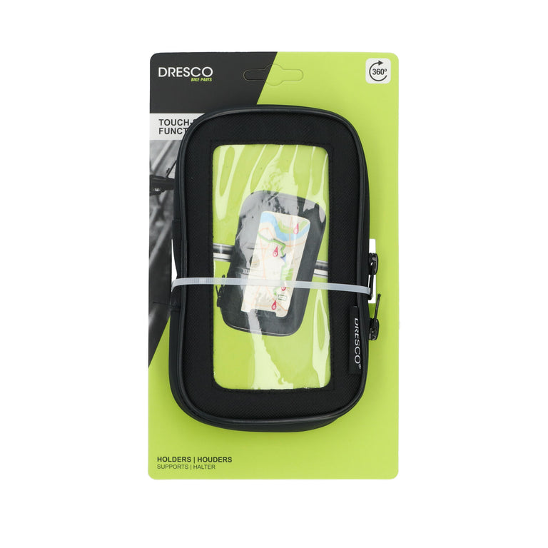 Dresco fiets smartphonehouder XXL zwart
