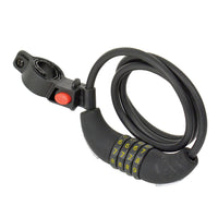 Dresco spiraal cijferslot staal zwart