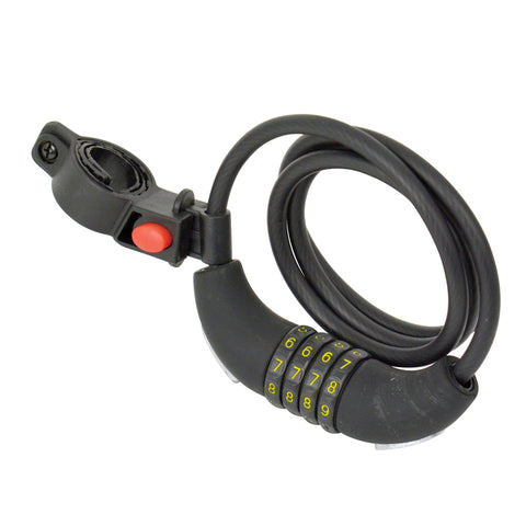 Dresco spiraal cijferslot staal zwart