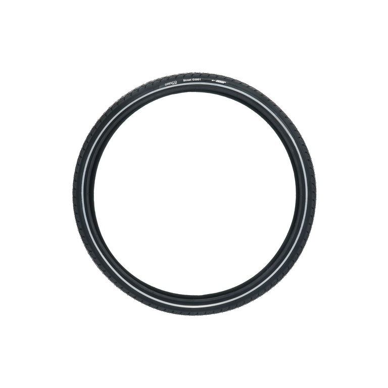 Dresco buitenband 24 inch 47-507 zwart reflecterend