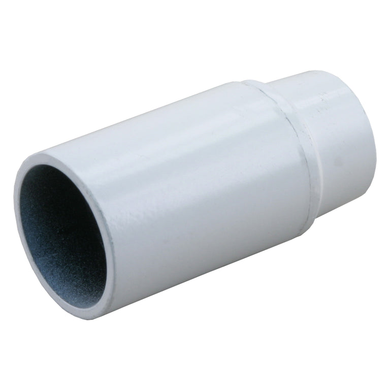 Fitting E14 kunststof wit glad