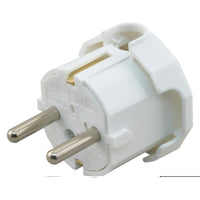 Stekker met randaarde 16A wit zij-invoer