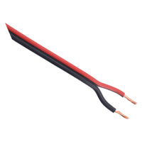 Luidsprekersnoer 2x0,5mm2 rood/zwart, per meter