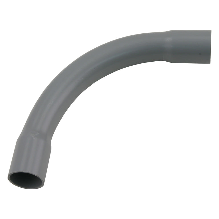 Pipelife bocht pvc 3/4" grijs 3st
