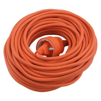 Q-Link verlengsnoer 2x1,5mm randaarde oranje 20m