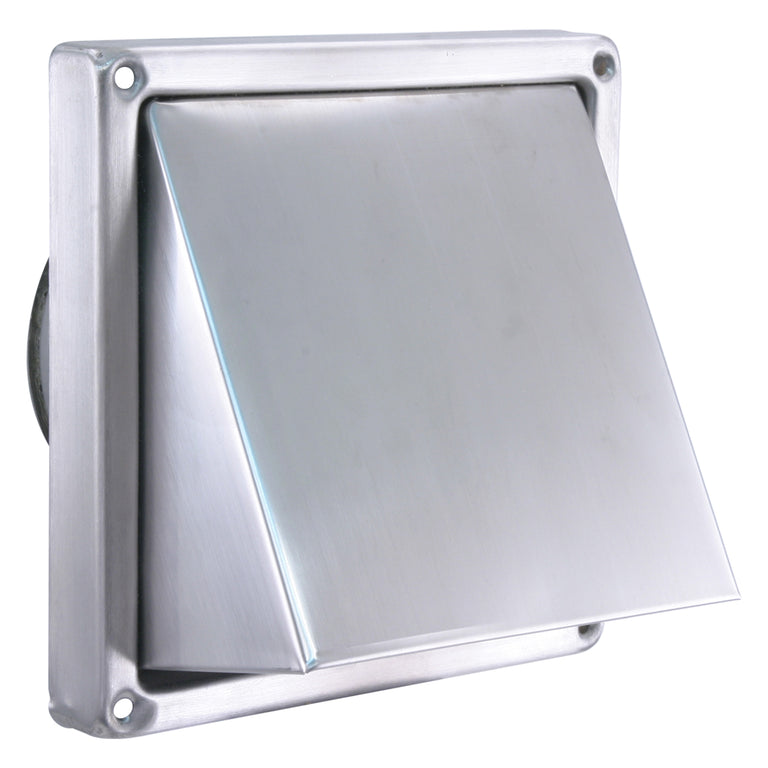 STARX  gevelklep rvs grijs 18x18x14cm