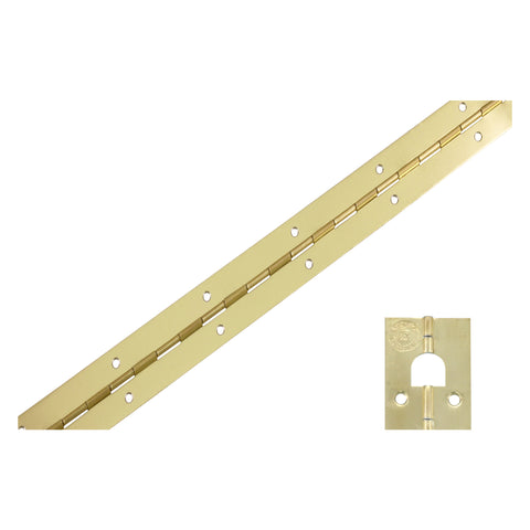 Pianoscharnier vermessingd 3,2x125cm