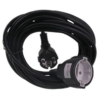 Q-Link verlengsnoer randaarde zwart 5m