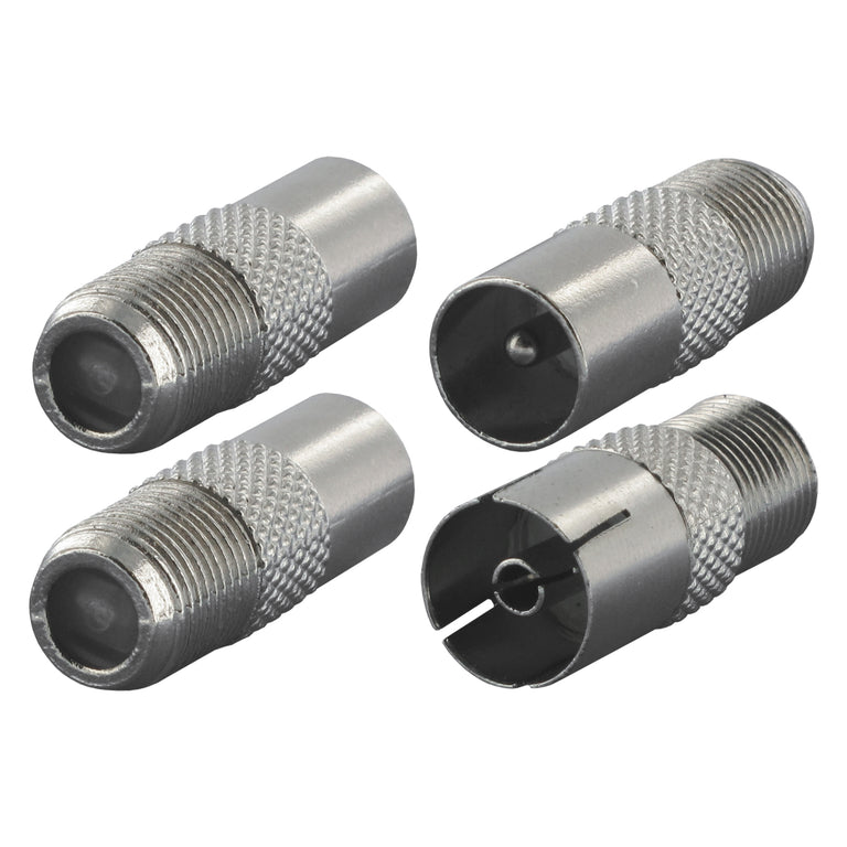 Q-Link coax adapt 1male/fcon 1female/fcon buitendraad