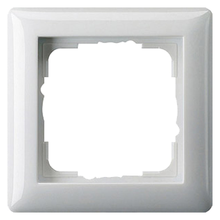 Gira System 55 afdekraam 1-voudig polarwit