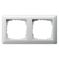 Gira System 55 afdekraam 2-voudig polarwit