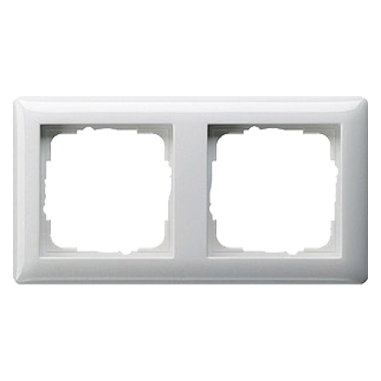 Gira System 55 afdekraam 2-voudig polarwit