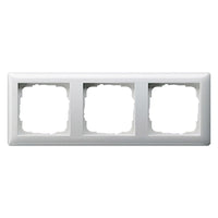 Gira System 55 afdekraam 3-voudig polarwit