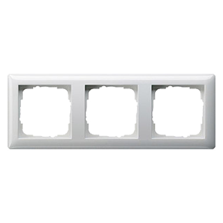 Gira System 55 afdekraam 3-voudig polarwit