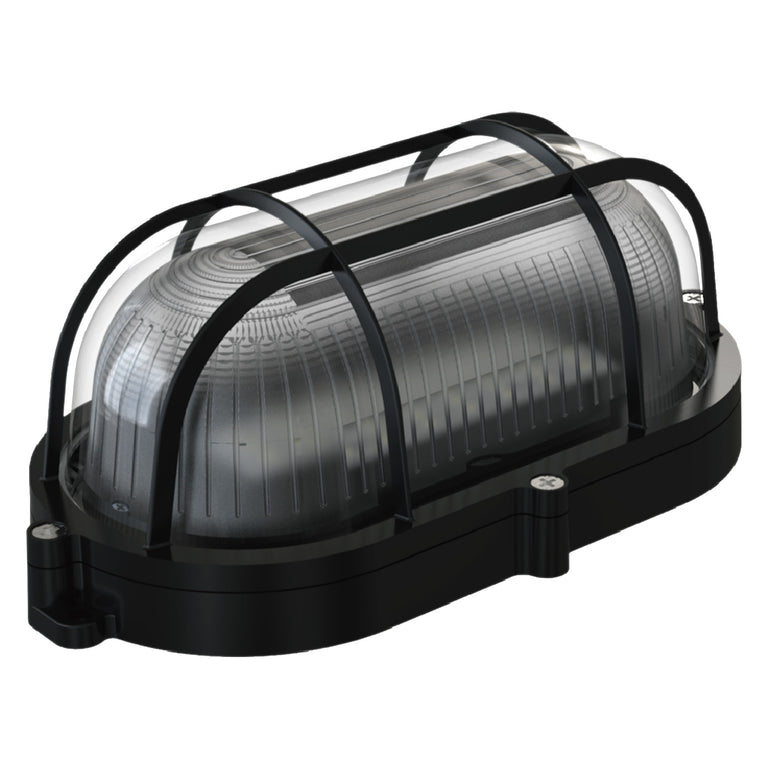 Q-Link Bullie LED ovaal zwart 7W