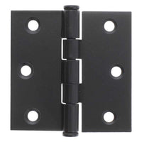 Scharnier vaste pen 76x76 zwart (2st.)