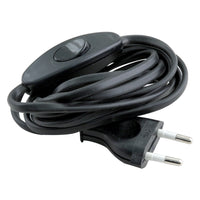 Q-Link aansluitsnoer met schakelaar zwart 2x0,75mmx1,8m 