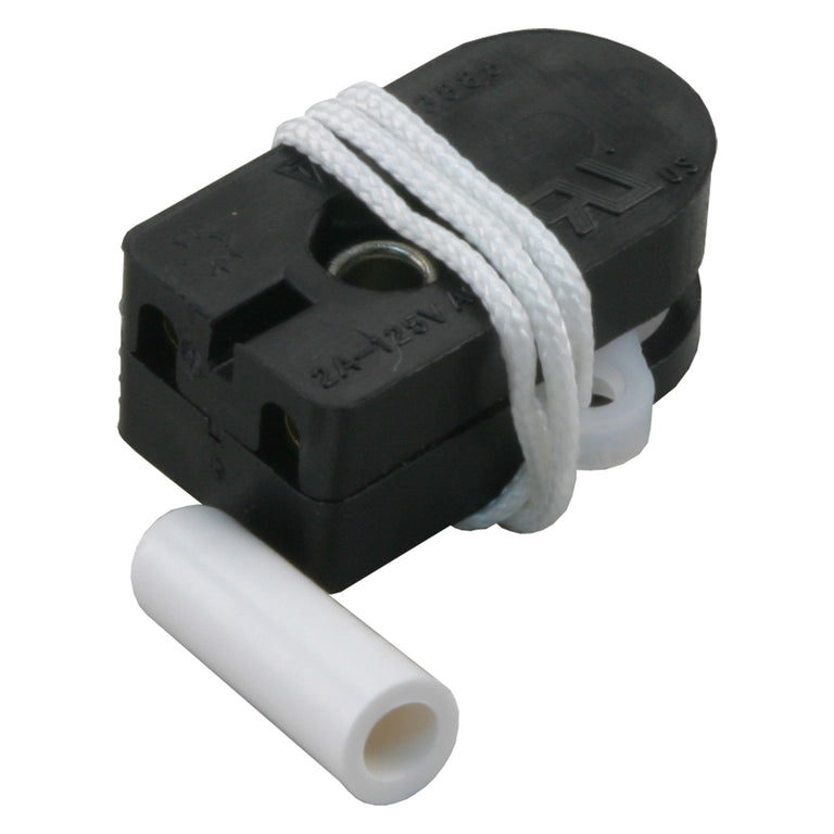 Q-Link inbouw trekschakelaar zwart 2st