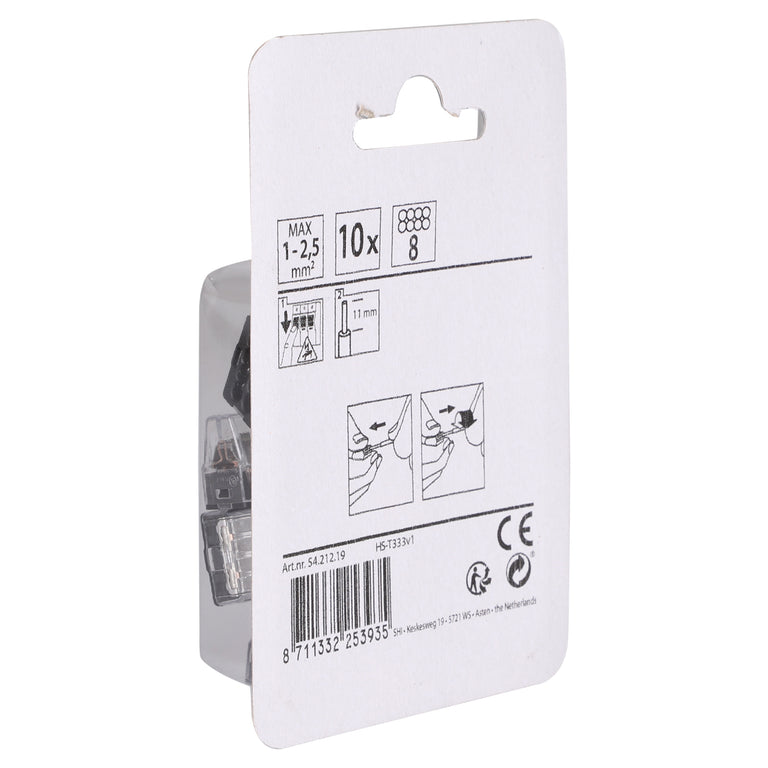 Q-Link lasklem 8-polig 1.0 - 2.5mm 10st